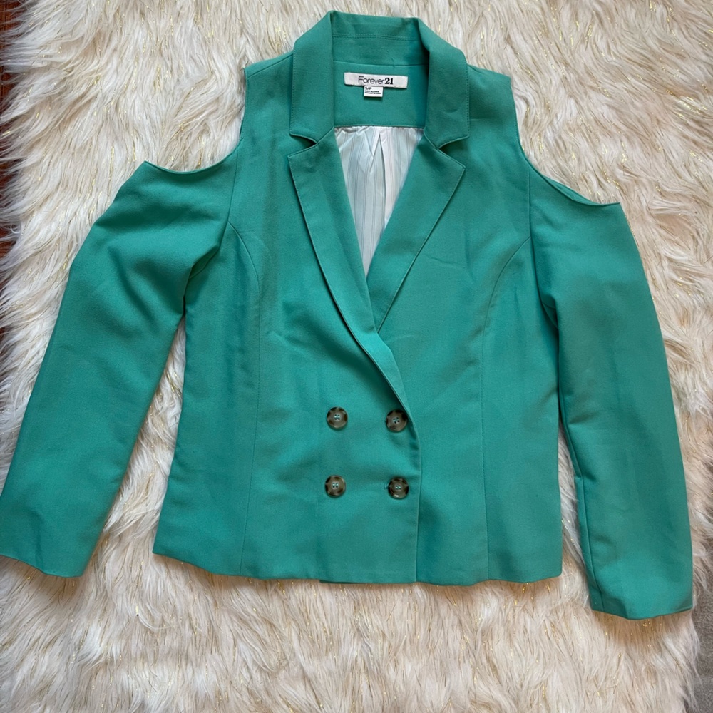 Forever21 cut-out Shoulder Blazer